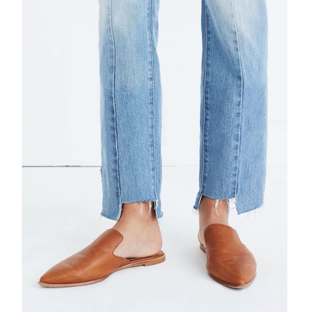 Madewell The Gemma Mule Leather English Saddle, Size 7.5 G8388